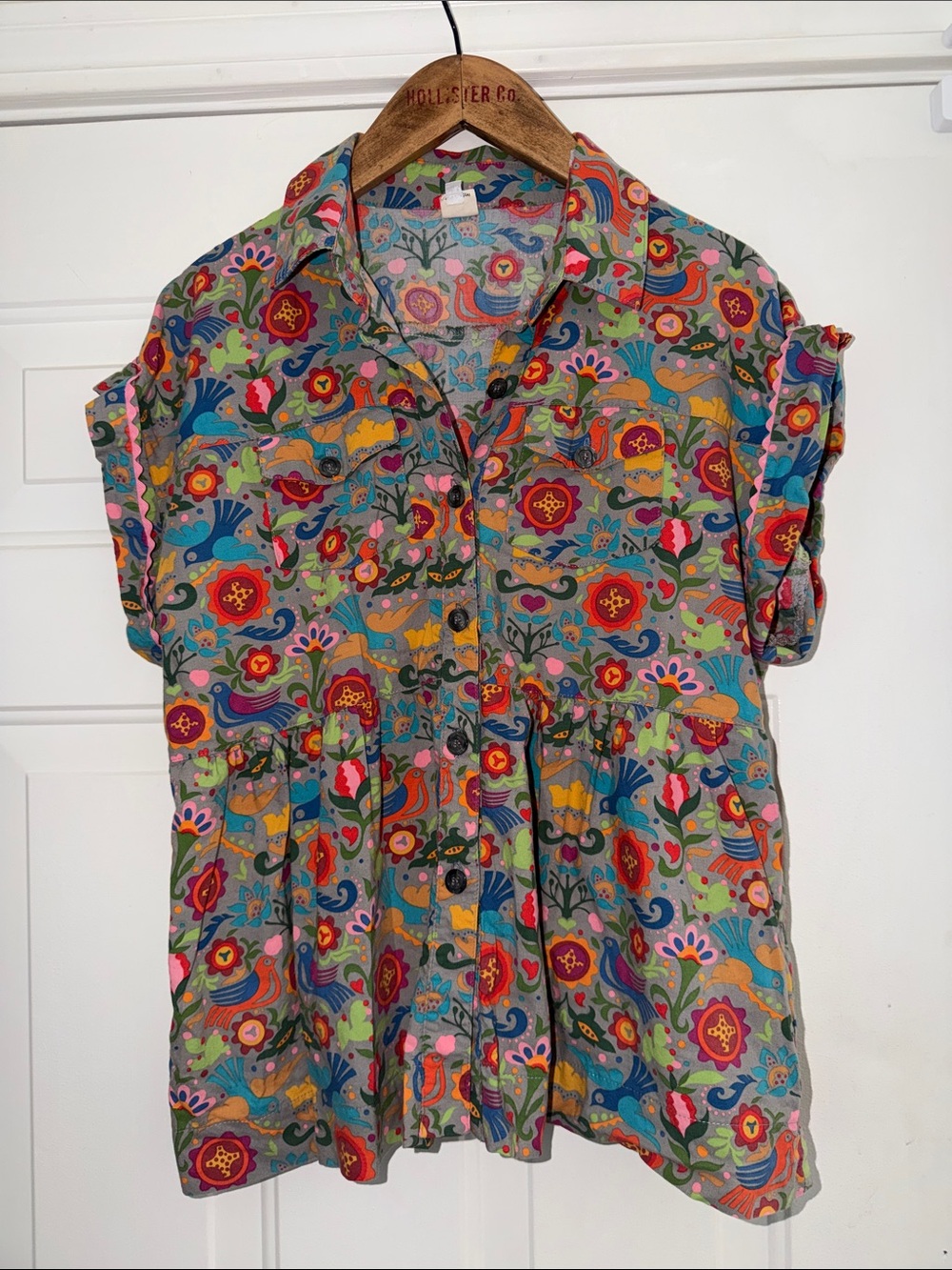ivy jane Multicolor Floral & Bird Button-Down Top